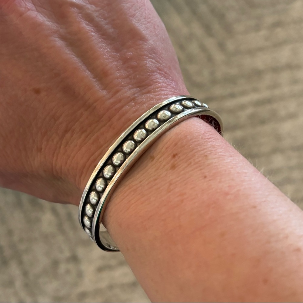 🩶James Avery Sterling Silver Beaded Cuff Bracelet🩶 - Picture 2 of 10